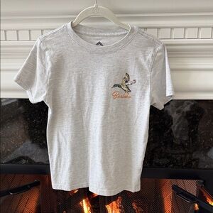 BURLEBO Gray Kids Short Sleeve Tee with Mallard Design